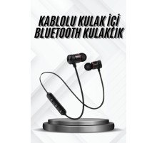 Bluetooth Bağlantılı Kablolu Mıknatıslı Sport Kulaklık