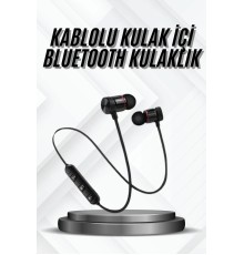 Bluetooth Bağlantılı Kablolu Mıknatıslı Sport Kulaklık