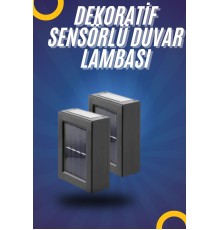 Yeni Model Solar Çift Taraflı Duvar Lambası Dekoratif Duvar Lambası
