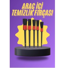 5 Parça Araç İçi Temizlik Fırçası Araç İçi-Dışı Temizleme Fırça Seti