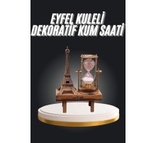 Eyfel Kuleli Kum Saati Dekoratif Hediyelik Eşya Retro Eyfel Kulesi