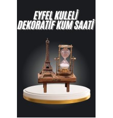 Eyfel Kuleli Kum Saati Dekoratif Hediyelik Eşya Retro Eyfel Kulesi