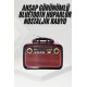 Nostalji Radyo Bluetooth Hoparlör USB-SD Kart Giriş Led Fener Işıklı Bataryalı Pilli