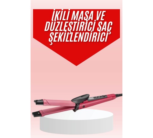 Saç Şekillendirici Düzleştirici ve Maşa Özellikli Şekillendirici Seramik Kaplama