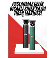Saç Sakal Ense Paslanmaz Çelik T-Bıçak Vücut Tıraş Makinesi