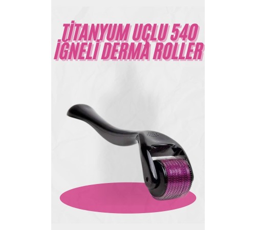 Dermaroller Titanyum 540 Iğneli 1 Mm Saç Kaş Sakal Serum Kullanıma Uygun