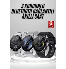 Akıllı Saat Çoklu Kordon Seçeneği Amoled Ekran Çok Fonksiyonlu Bluetooth Bağlantılı