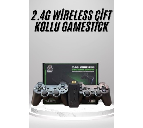 2.4g Uyumlu Kablosuz Çift Kol Atari Retro 20000 Oyun Game Stick