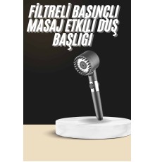 Duş Başlığı Profesyonel Masaj Başlıklı 3 Modlu Yeni Nesil Masaj Uçlu Su Tasarruflu