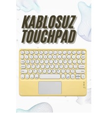 Bluetooth Touchpad Klavye 10.9 inch Kablosuz Wifi Q Klavye Slim