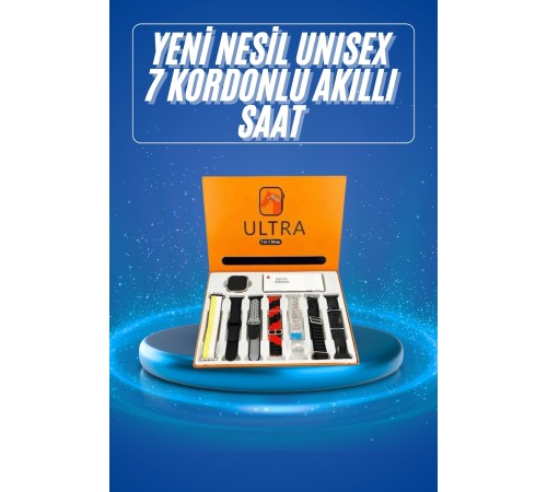Akıllı Saat Çağrı Cevaplayabilen Unısex 7 Kordonlu Müzik Dinleme