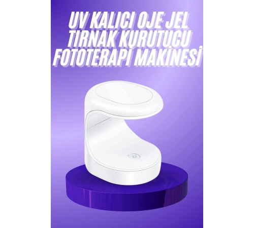 Seyehat Tipi Mini Oje Kurutucu Ultraviole Mor Işık Protez Tırnak Kurutucu