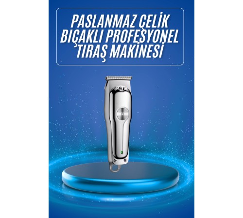 3 Taraklı Saç Sakal Düzeltici Traş Makinesi Seti Paslanmaz Çelik