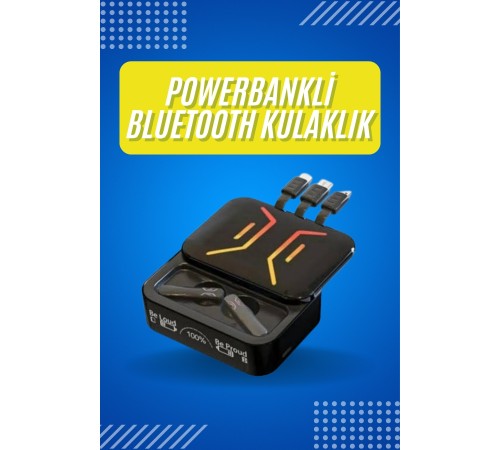 Bluetooth Kulaklık Dahili Powerbank Kablolu Düşük Gecikmeli Bluetooth 5.2