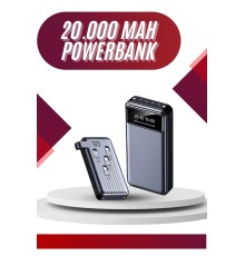 4 Çıkışlı 20.000 Mah Powerbank Uzun Pil Ömürlü Taşınabilir