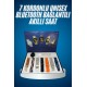 Unısex Yuvarlak Ekranlı 7 Kordonlu Akıllı Saat GPS Destekli Çoklu Kordon Seçeneği