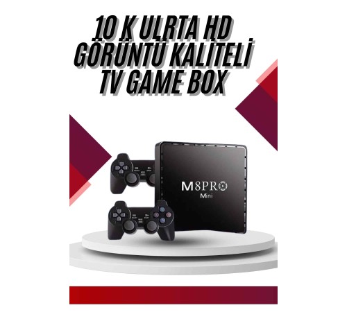 10K Ultra Hd Video Oyun Konsolu Android Tv Box 2.4g Game Stick