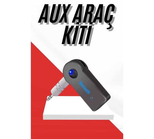 Tüm Cihazlara Uyumlu Bluetooth Aux Araç Kiti Siyah
