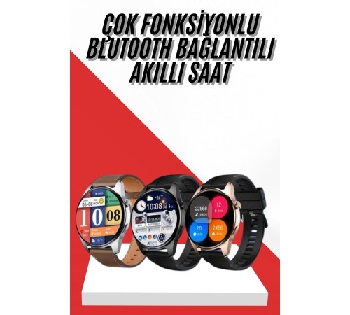 Akıllı Saat 1.5 Inç Amoled Ekran Çift Kordonlu GPS NFC Uyumlu