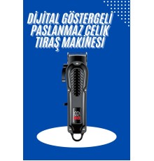 Profesyonel Saç Kesme Aleti Dijital Saç Sakal Tıraş Makinesi Uzun Ömürlü