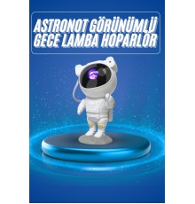 Projeksiyon Astronot Lamba Speaker Sevimli Astronot Bluetooth Hoparlör