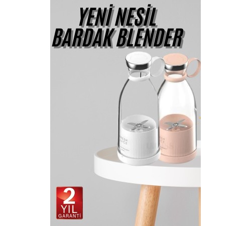 Taşınabilir Kablosuz Şarjlı Kişisel Smoothie El Blender Mini Meyve Sıkacağı