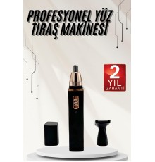 Kulak Burun Tıraş Makinesi Taşınabilir Şarjlı 3 Başlıklı Uzun Ömürlü