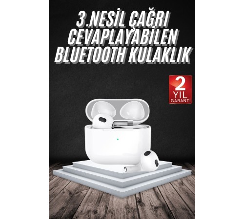 Bluetooth Kulaklık 3. Nesil Ios Android Uyumlu Yeni Nesil Wireless Charge