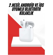 2. Nesil Bluetooth Android ve İOS Uyumlu Kablosuz Kulaklık Çağrı Cevaplama