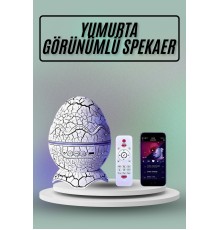 Yumurta Görünümlü Masa ve Gece Lambası Renk Değiştirebilen Projektör