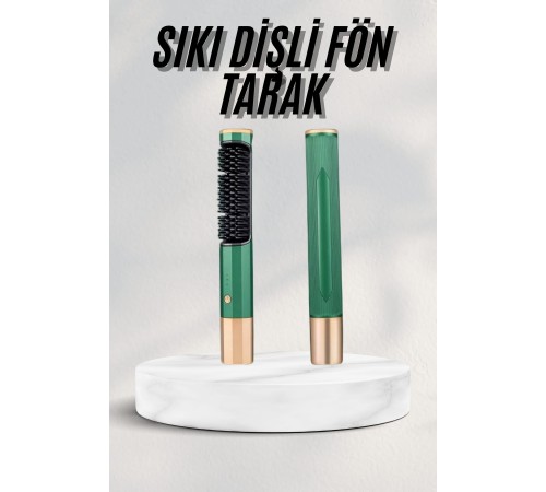 Düzleştirici Fırça Saç Düzleştirici Arada Fön Tarak Taşınabilir