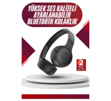 Yeni Nesil Kulak Üstü Bluetooth Kulaklık Type-C Girişli Yüksek Ses Kaliteli