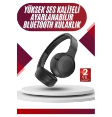 Yeni Nesil Kulak Üstü Bluetooth Kulaklık Type-C Girişli Yüksek Ses Kaliteli