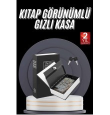 Gizli Kasa Kilitli Sözlük Görünümlü 18cm Gizli Kasa Büyük Boy Anahtarlı