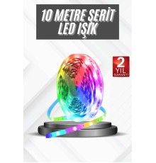 RGB Şerit Led 10 Metre Led Işık Kumanda ile Kontrol RGB