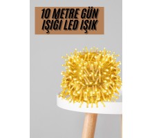Dekoratif Peri Led 100 Ledli Gün Işığı Pilli 10 Metre Gün Işığı