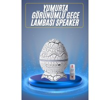 Bluetooth Hoparlör Dinozor Yumurtası Gece Masa Lambası Projektör