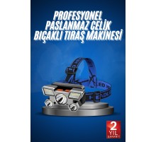 5 LED Far Şarj Edilebilir Güçlü Kafa Lambası Kamp Lambası 4 Modlu