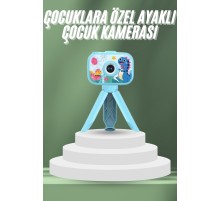 Çocuklara Özel Ayaklı Mini Fotoğraf Makinesi Dijital LCD Ekran