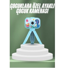 Çocuklara Özel Ayaklı Mini Fotoğraf Makinesi Dijital LCD Ekran