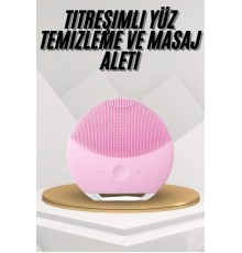 Hassas Ciltlere Özel Titreşimli Yüz Temizleme ve Masaj Aleti