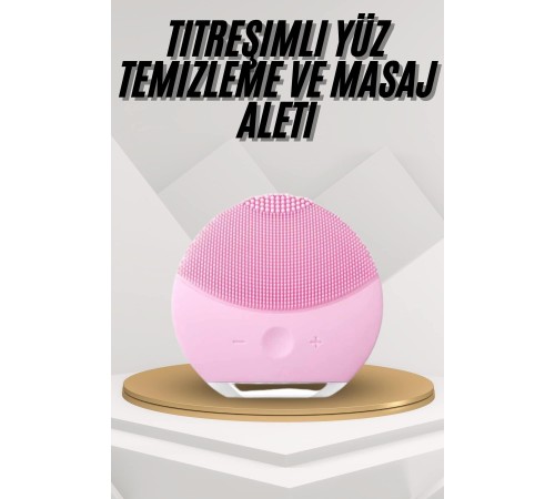 Hassas Ciltlere Özel Titreşimli Yüz Temizleme ve Masaj Aleti