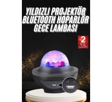 Dönen Işıklı Disko Topu Projektör Müzik Çalarlı Disco Speaker