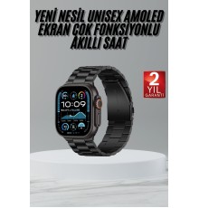 Ultra 3 Kordonlu Amoled Ekran Akıllı Saat Çok Fonksiyonlu Uyku ve Sağlık Takibi