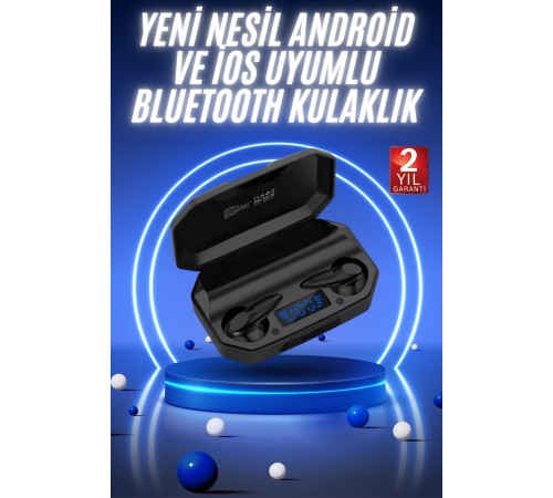 Yeni Nesil Android ve İOS Uyumlu Siyah Profesyonel  Kulaklığı