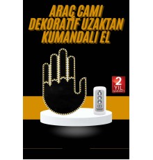 Uzaktan Kumandalı Araba Parmak Hareketi Işığı Parmak Işığı LED Araba Arka Pencere