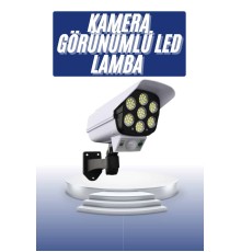 Solar Bahçe Lambası Uzaktan Kumandalı Kamera Görünümlü Hareket Sensörlü