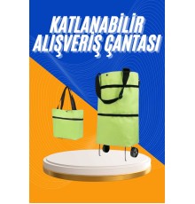 Alışveriş Çantası Katlanabilir Pazar Arabası Tekerlekli Pazar Arabası Katlanabilir