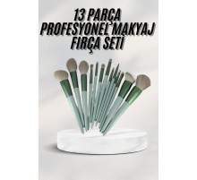 Dayanıklı Makyaj Fırçası Seti 13 Parça Yumuşak Kıllı Fırçalar Allık Fondöten Far Fırçası