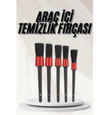 Araç İçi Led Aksesuar 5 Farklı Detaylı Araba Temizlik Fırçası Oto Temizleme Fırçası
